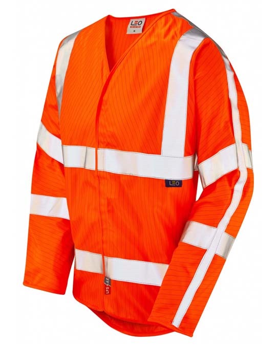 LEO WORKWEAR MESHAW ISO 20471 Cl 3 LFS Sleeved (EN 14116) EN 1149